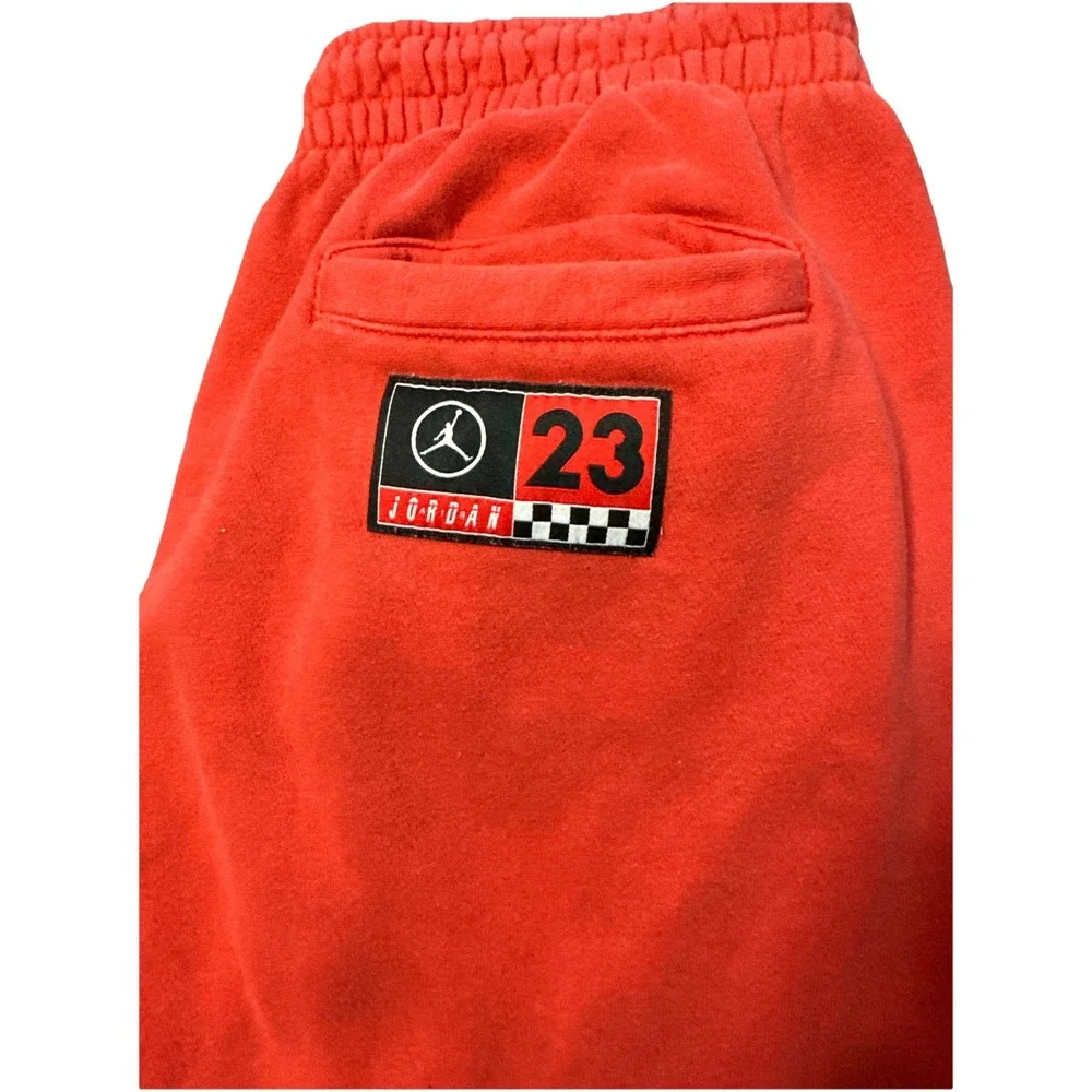 Air Jordan 23 Racing DNA Engineered Fleece Pants Joggers Size Large Orange